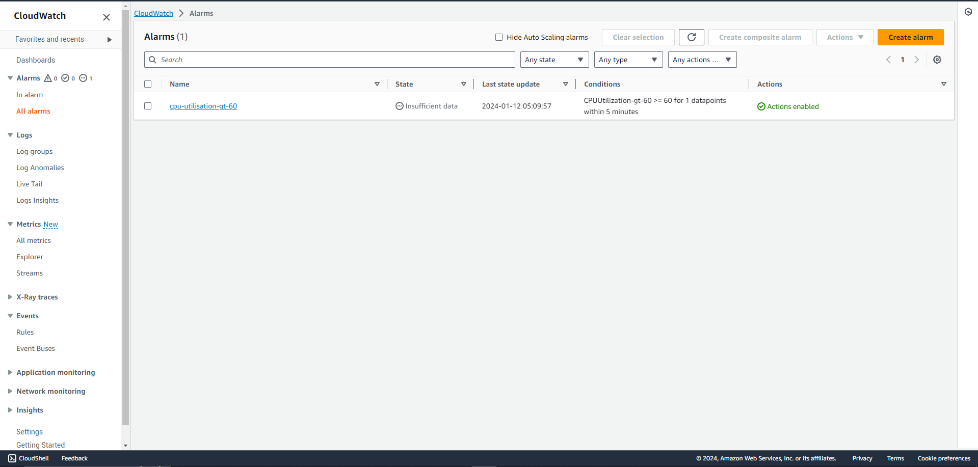 select metrics